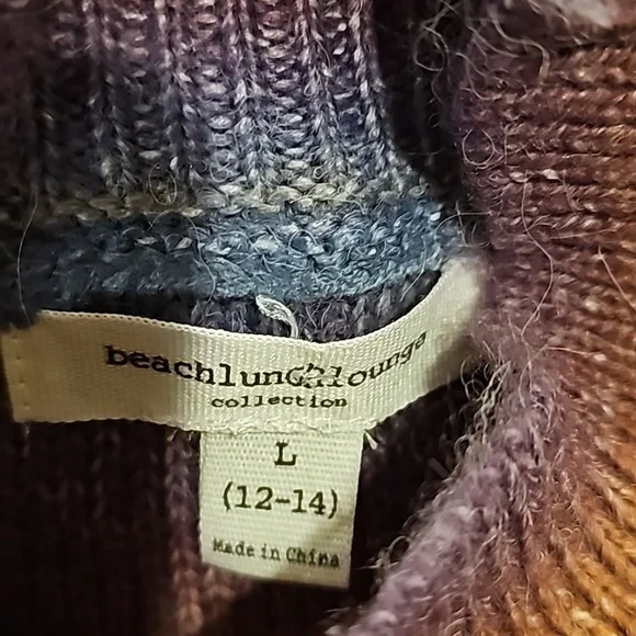 Beach lunch lounge collection multi color sweater ladies large great condition - Picture 4 of 12